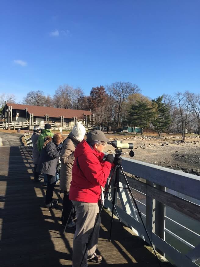 Saw Mill River Audubon birders in Nebraska. Photo: Anne Swaim.