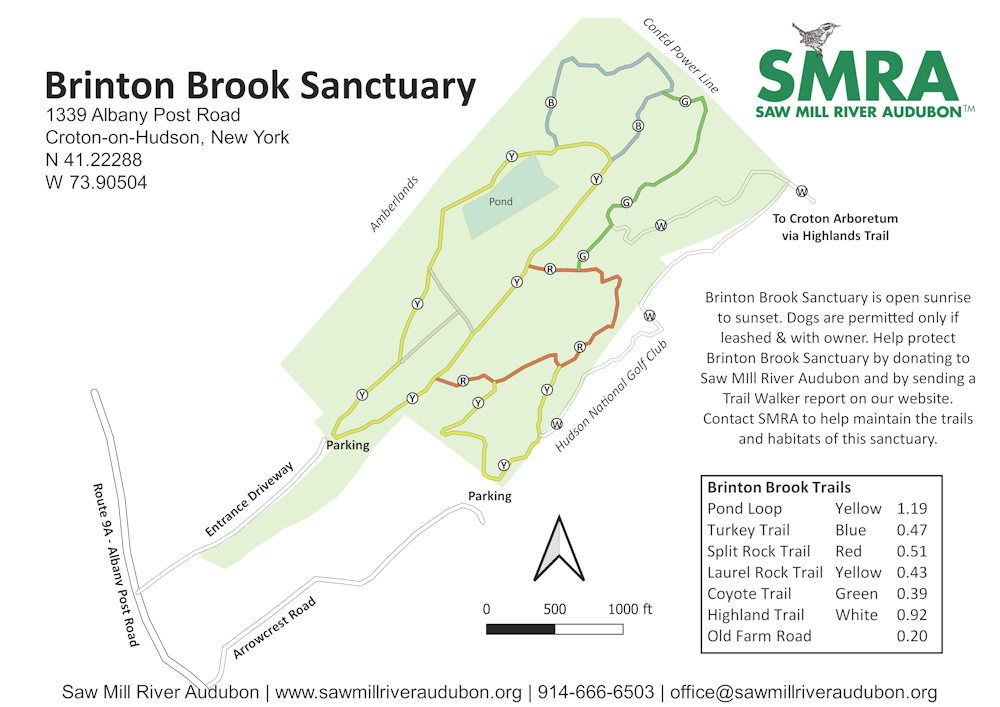Brinton Brook Sanctuary Map