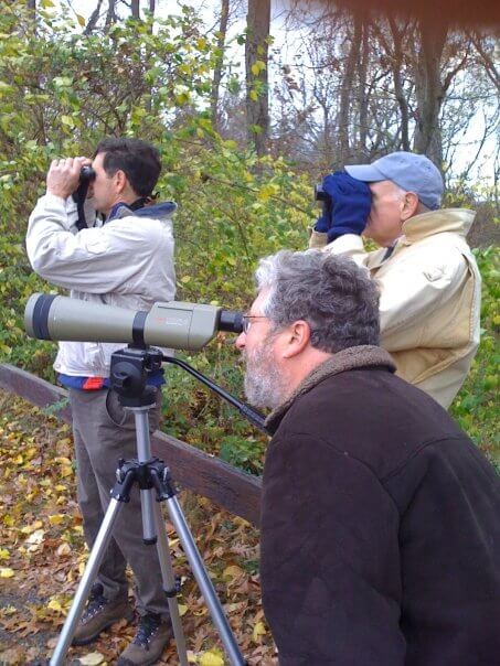 Birders at Croton Point. Photo: SMRA/Anne Swaim