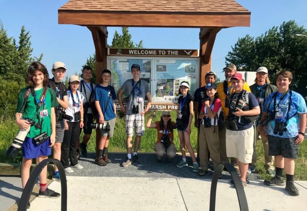 Camp Avocet youth birding camp, American Birding Association. Photo: ABA.