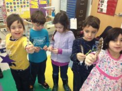 Classroom program exploring birds and their feathers. Photo: SMRA/Pat Mutolo