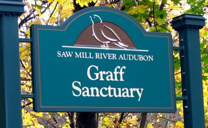 Graff Sanctuary sign on Furnace Dock Road, Town of Cortlandt, New York.