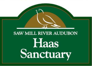 Entrance sign for Haas Sanctuary on Sheather Road in the Town of New Castle.