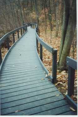 The Pinecliff Boardwalk was built to ADA standards by volunteers from the community. Photo: Anne Swaim