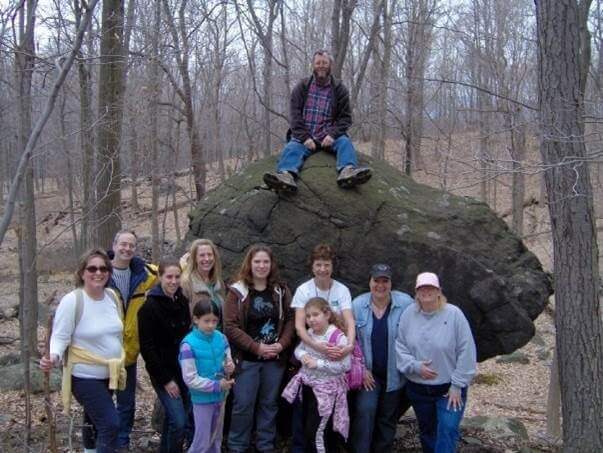 Geocachers at Brinton Brook. Photo:Hudson Valley Geocaching Group.