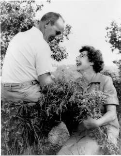 Dr. Fellowes Morgan Pruyn and Agnes Keane Pruyn at Pruyn Sanctuary.